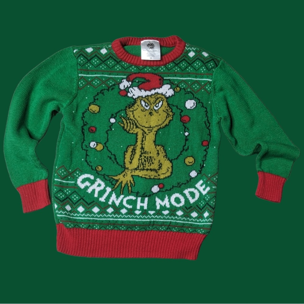 Grinch Mode Ugly Christmas sweater